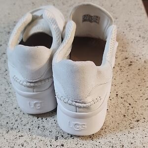 UGG Kids White Slip-On Sneakers